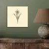Zwart - Narcis - Illustratie aluminium wit klein -sfeer2