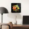 Tomaat - Avocado - Peper - Graffiti - Verf - Modern plexiglas 5mm klein -sfeer6