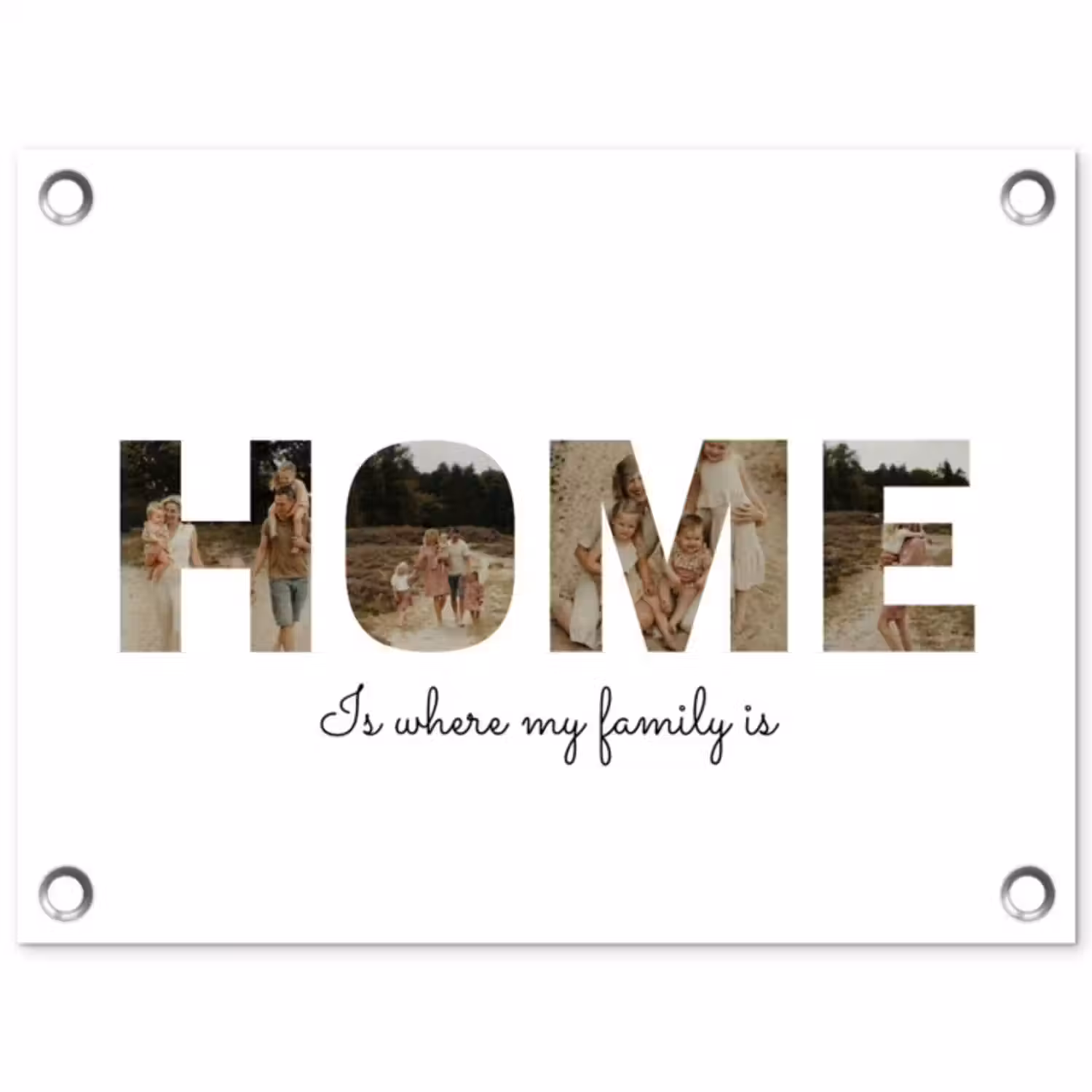 Gepersonaliseerde tuinposter - Home - Lettercollage
