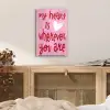 Valentijn - Hart - Liefde - Roze plexiglas 5mm klein -sfeer4