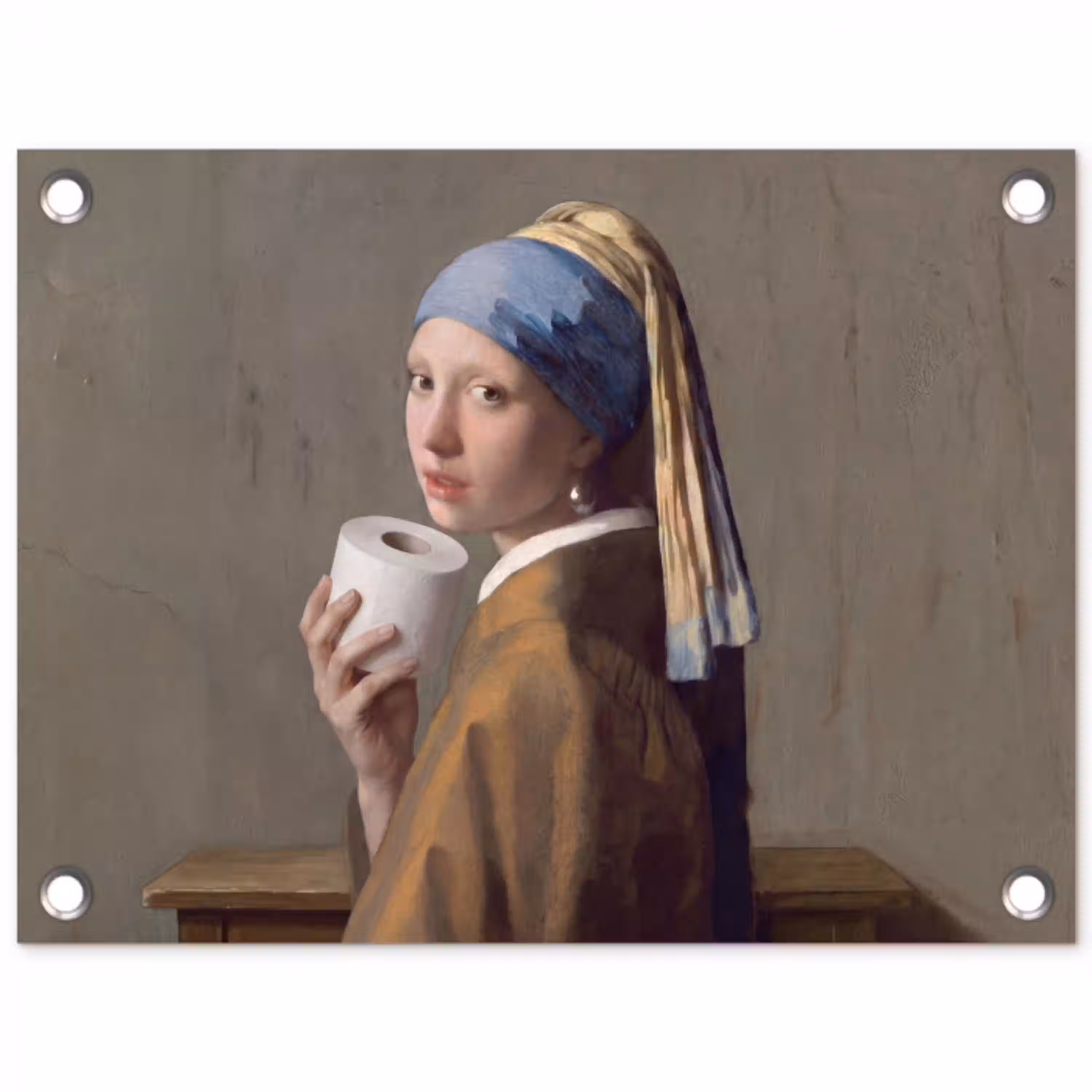 Klassiek - Humor - Kleurrijk tuinposter los doek klein -3d