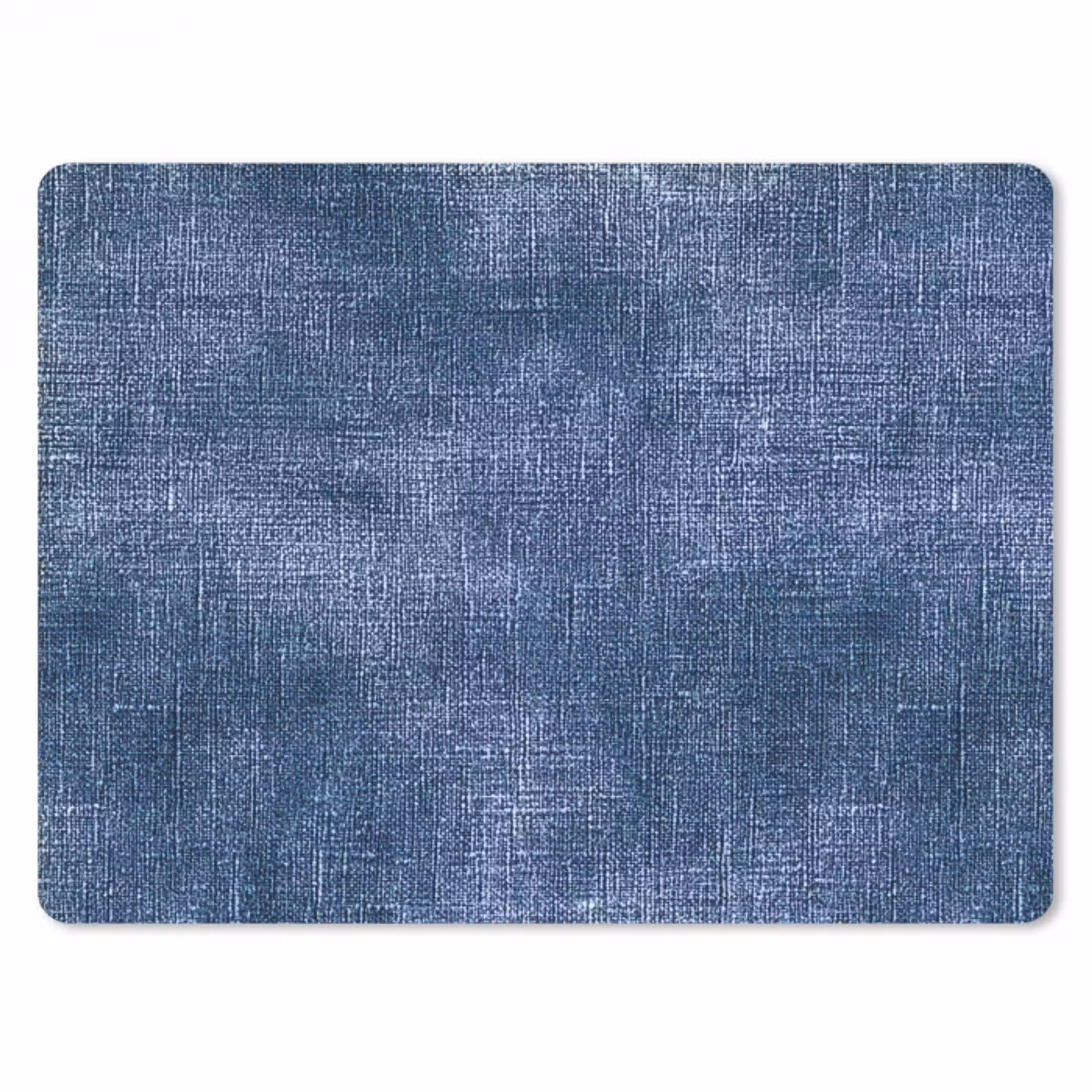 Linnen - Textuur - Patroon - Denim - Rustiek muismat rubber klein 262 -3d