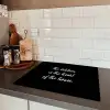 Spreuken - Koken - Thuis - The kitchen is the heart of the home - Quotes Inductie beschermer vinyl 3mm groot -sfeer3
