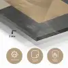 Abstract - Goud - Zwart - Kunst plexiglas 5mm klein -sfeer2