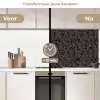Donker - Grijs - Patroon keuken achterwand 2 middel 871 -voor-na2_NL