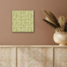 Vlecht - Patroon - Groen aluminium wit klein 46 -sfeer4