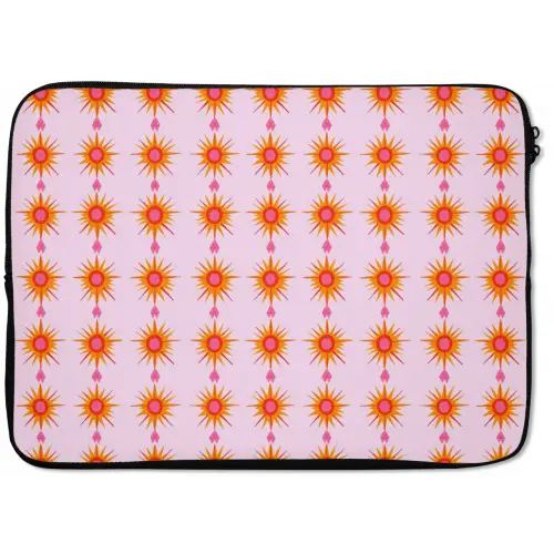 Zon - Motief - Roze laptophoes neopreen klein 279 -zkaufland3dotto