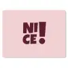 Nice - Uitroepteken - Roze muismat rubber klein -3d