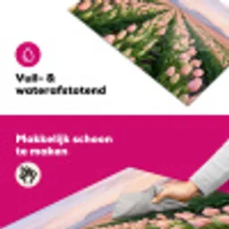 Tulpen - Landschap - Roze Inductie beschermer vinyl 3mm klein -wsfeer6_website