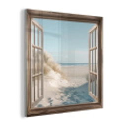 Doorkijk - Helmgras - Duinen - Zee - Landschap plexiglas 5mm klein -z3d