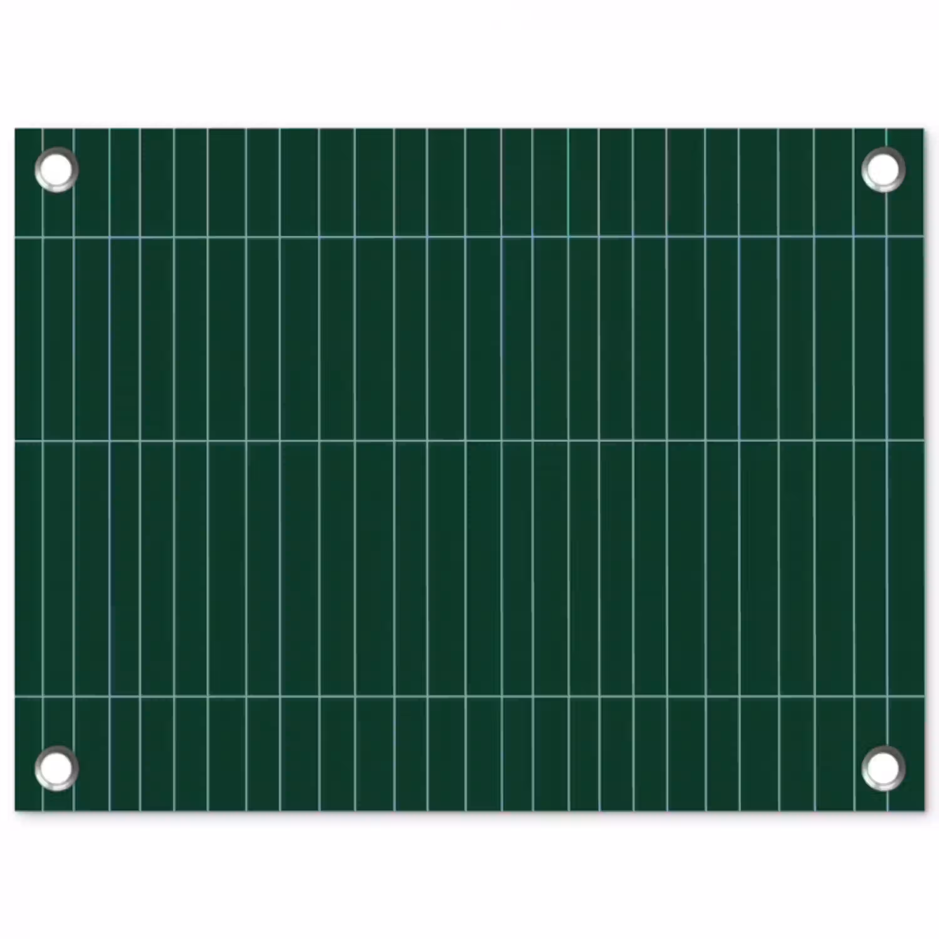 Patroon - Tegels - Donkergroen tuinposter los doek klein 239 -3d