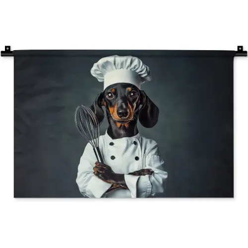 Hond - Garde - Kok Wandkleed katoen klein -zz3d