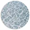 Water - Reflectie - Zonlicht Wandcirkel kunststof plaat 5mm dik klein -3d