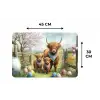 Schotsehooglanders - Paaseieren - Lente Placemat vinyl groot -specs