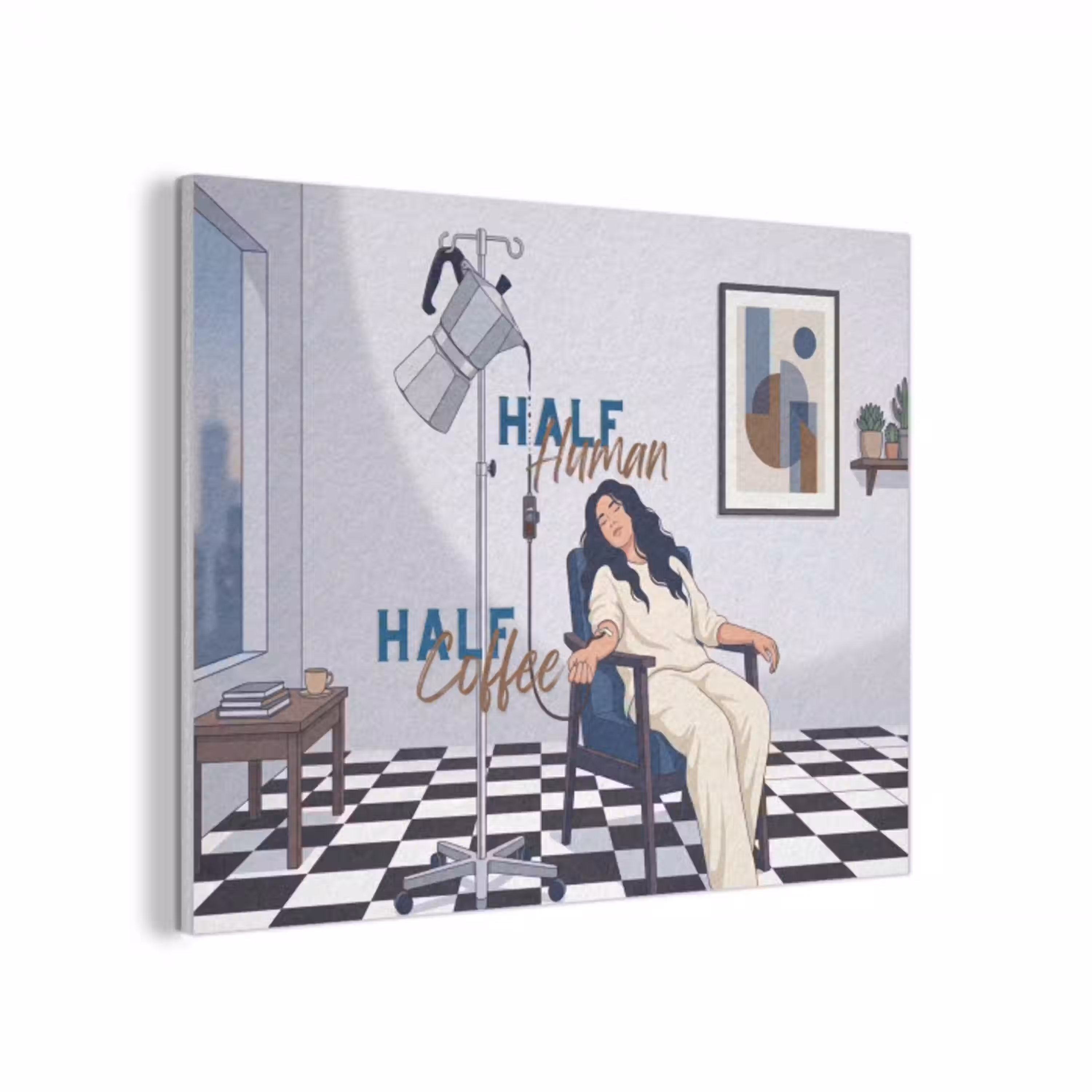 Half human, Half Coffee - Infuus - Koffie PET vilt klein -3d