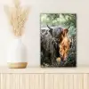 Schotse Hooglanders - Bos - Dieren canvas 2cm klein -sfeer5