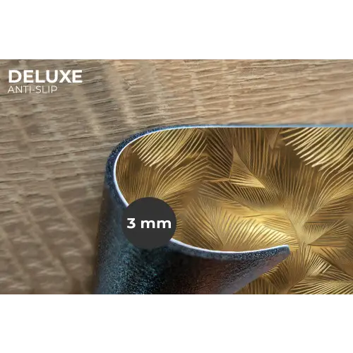 Palm - Waaier - Goud Placemat vinyl groot 368 -closeup