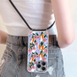 Patroon - Aquarel - Kleurrijk Hoesje iPhone 16 Pro Max met koord klein 804 -sfeer5