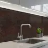 Metaal - Roest - Donker - Bruin keuken achterwand 2 middel 871 -3d_schuin