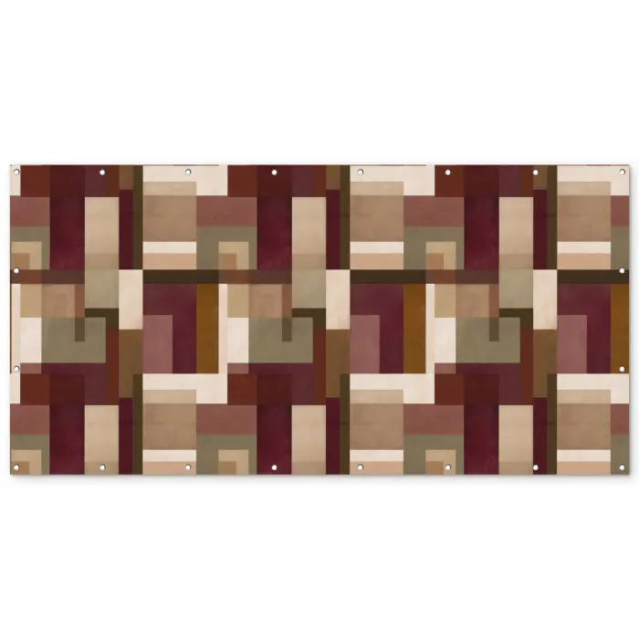 Modern - Geometrie - Kleurrijk Balkonbeschermer Duitsland klein 596 -zz_3d