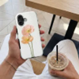 Papavers - Botanisch - Roze Toughcase MagSafe Apple iPhone 17 klein -Sfeer1M