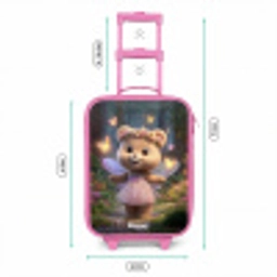 Beer - Vlinders - Bos - Fairy Kinderkoffer - Roze klein -productfoto_formaten