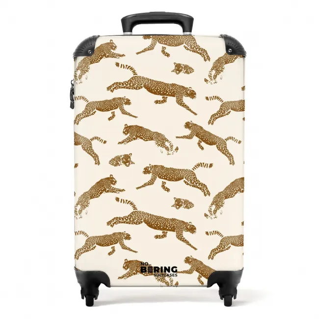 Suitcase - Patterns - Leopard pattern on beige