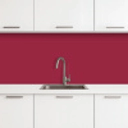 Rood - Effen kleur keuken achterwand 2 middel 871 -3d