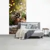 Dennenappels - Kerstsfeer - Bruin - Groen fotobehang vinyl groot -slaapkamer