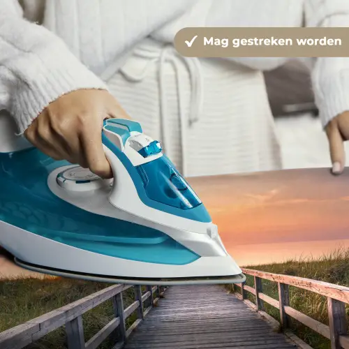Zonsonderang - Zee - Pad - Gras - Duin - Vogels Wandkleed katoen klein -sfeer9