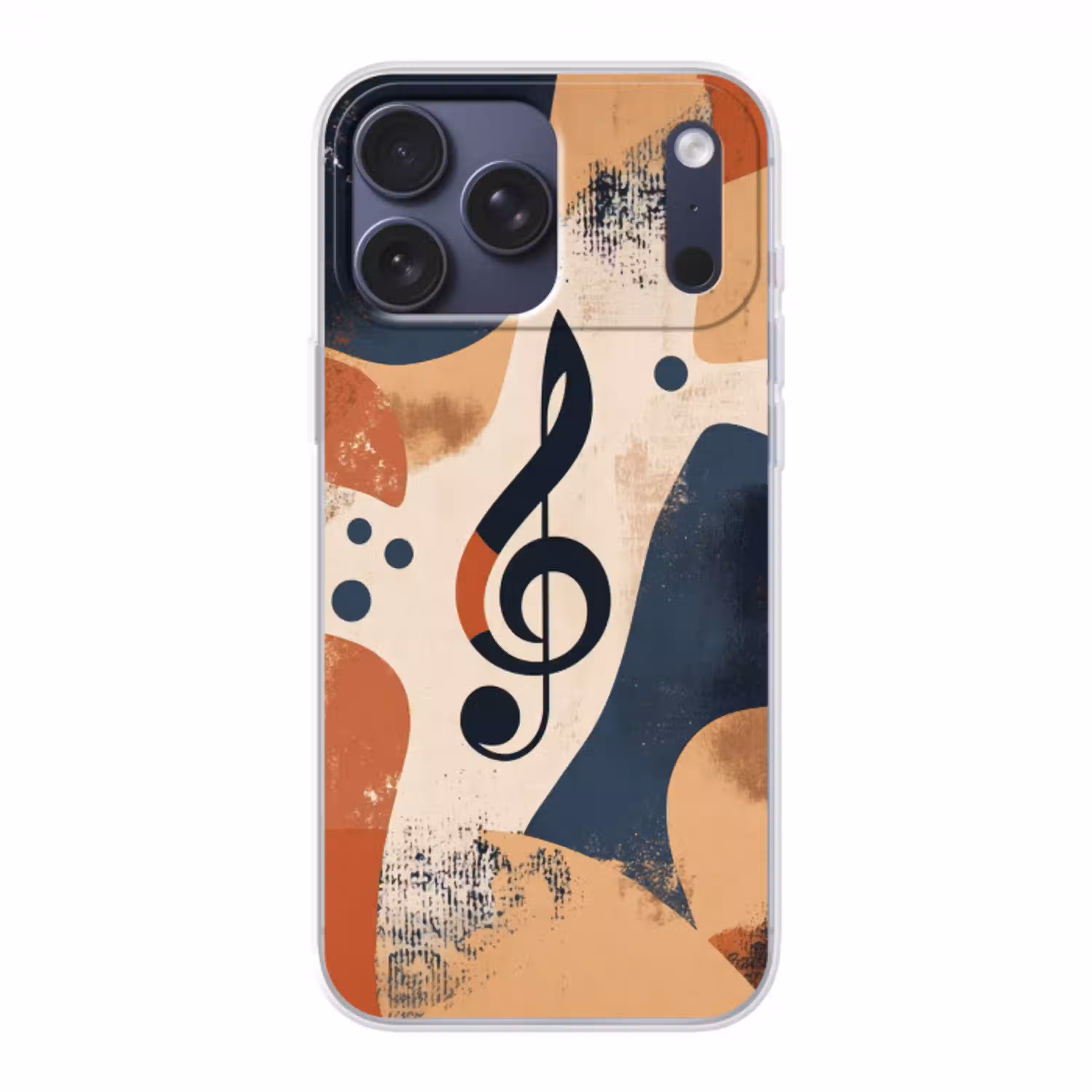 Sleutel - G - Abstract - Beige Telefoonhoesje iPhone 17 Pro Max klein -3d