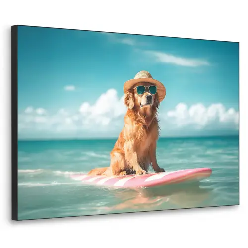 Zeewater - Hond - Golden retriever - Zonnebril Textielframe - compleet frame klein -3d