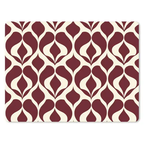 Rood - Druppelpatroon - Grafisch muismat rubber klein 262 -3d