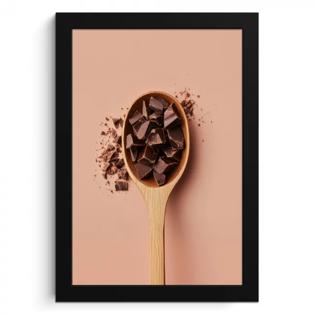 Chocola - Hout - Lepel KitchenYeah - Keuken - Fotolijst klein -3d