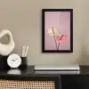 Bloemen - Anthuriums - Geel - Roze fotolijst zwart zonder passe partout klein -sfeer1