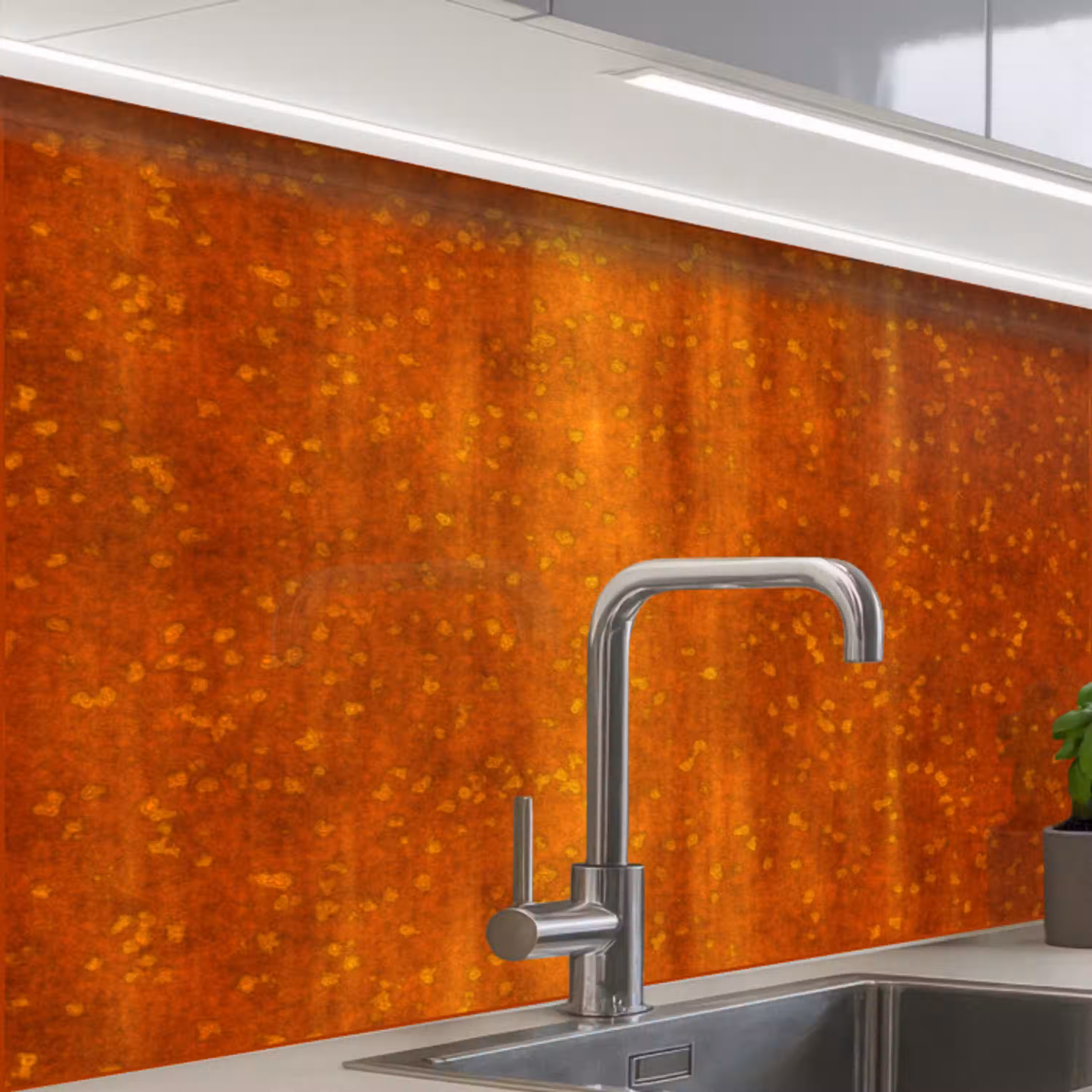 Roest - Oranje - Rood - Vlekken keuken achterwand 2 middel 865 -zzzz3d_schuin