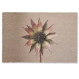 Droogbloem - Protea - Vintage - Beige - Rustiek Deurmat klein -zkaufland3d