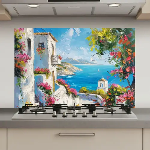 Landschap - Bloemen - Natuur - Zomer keuken achterwand spatscherm klein -3d_website