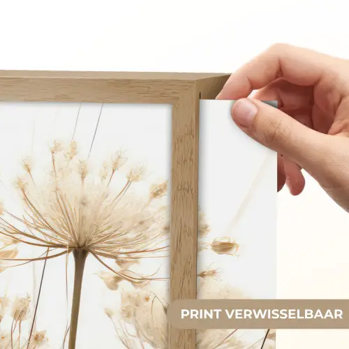 Bloemen - Wit - Zonlicht Light Box met batterij (Wandlamp) middel -USP_websiteprintNL