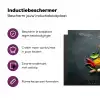 Kruiden - Lepels - Specerijen - Betonlook - Grijs Inductie beschermer vinyl 3mm klein -zzzzzzz-cc-usp