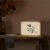 Tak - Groene Bladeren - Vruchten Light Box met kabel (Tafellamp) klein -sfeer4