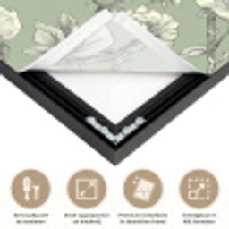 Klassiek - Botanisch - Groen Textielframe zwart klein 947 -USP_feed_closeupNL