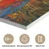 Zonnebloem - Mozaïek - Zonsondergang - Geel PET vilt klein -closeup_NL