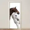 Paard - Modern - Balans deurposter klein -3d_beige