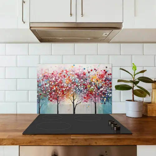 Kunst - Bomen - Natuur - Acryl keuken achterwand spatscherm klein -sfeer2