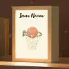 Basketbal - Net - Oranje Light Box met kabel (Kinderlampje) klein -zzz_3d_website