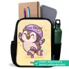 Kawai - Pinguin - Rolschaatsen Rugzak - Zwart middel -inhoud_NL