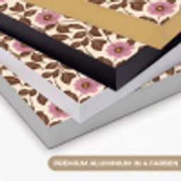 Bloemen - Bladeren - Kleurrijk Textielframe zwart klein 947 -USP_kleurenDE