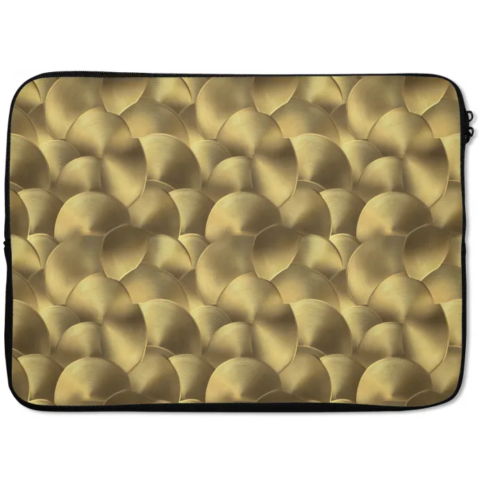 Modern - Cirkel - Goud laptophoes neopreen klein 279 -zkaufland3dotto