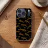 Panters - Patroon - Dieren - Zwart - Bruin Telefoonhoesje iPhone 17 Pro klein -sfeer1